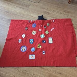 Boy Scout Patch patches Blanket poncho Wool BSA BSC boy scouts of Canada